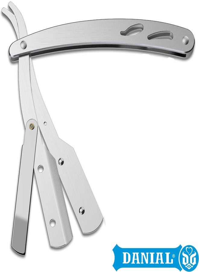 DANIAL Barber Razor for Men - Heavy Duty Stainless Steel Razor with 5 Blades - Perfect for Beard, Face, Manual Shaving - Single/Double Edge Safety Design - Image 5